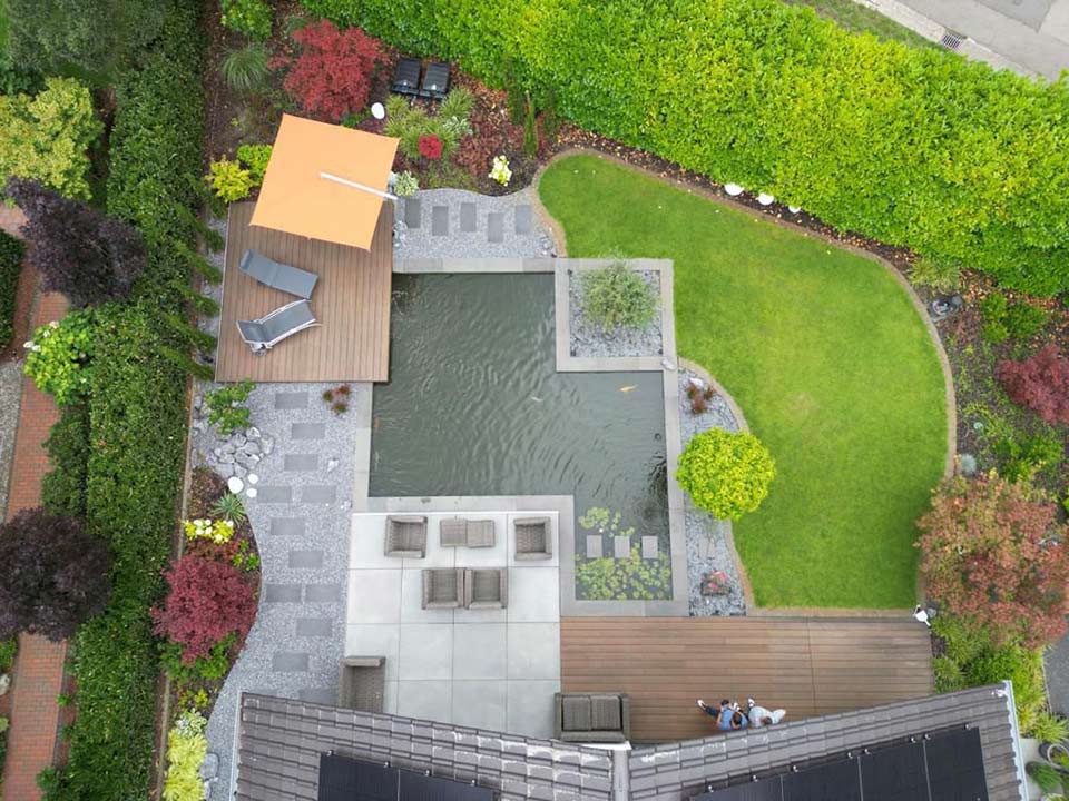 Strukturierte Gartengestaltung in Hannover