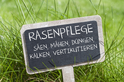 Gartenpflege im grünen Außenbereich