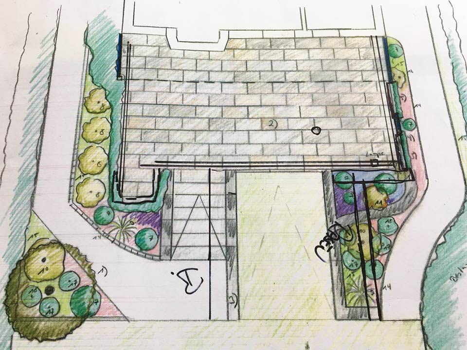 Gartenplanung mit Terrasse und Außenbereich